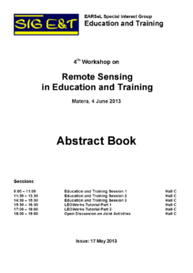 4th Workshop on Education and Training - Abstract Book